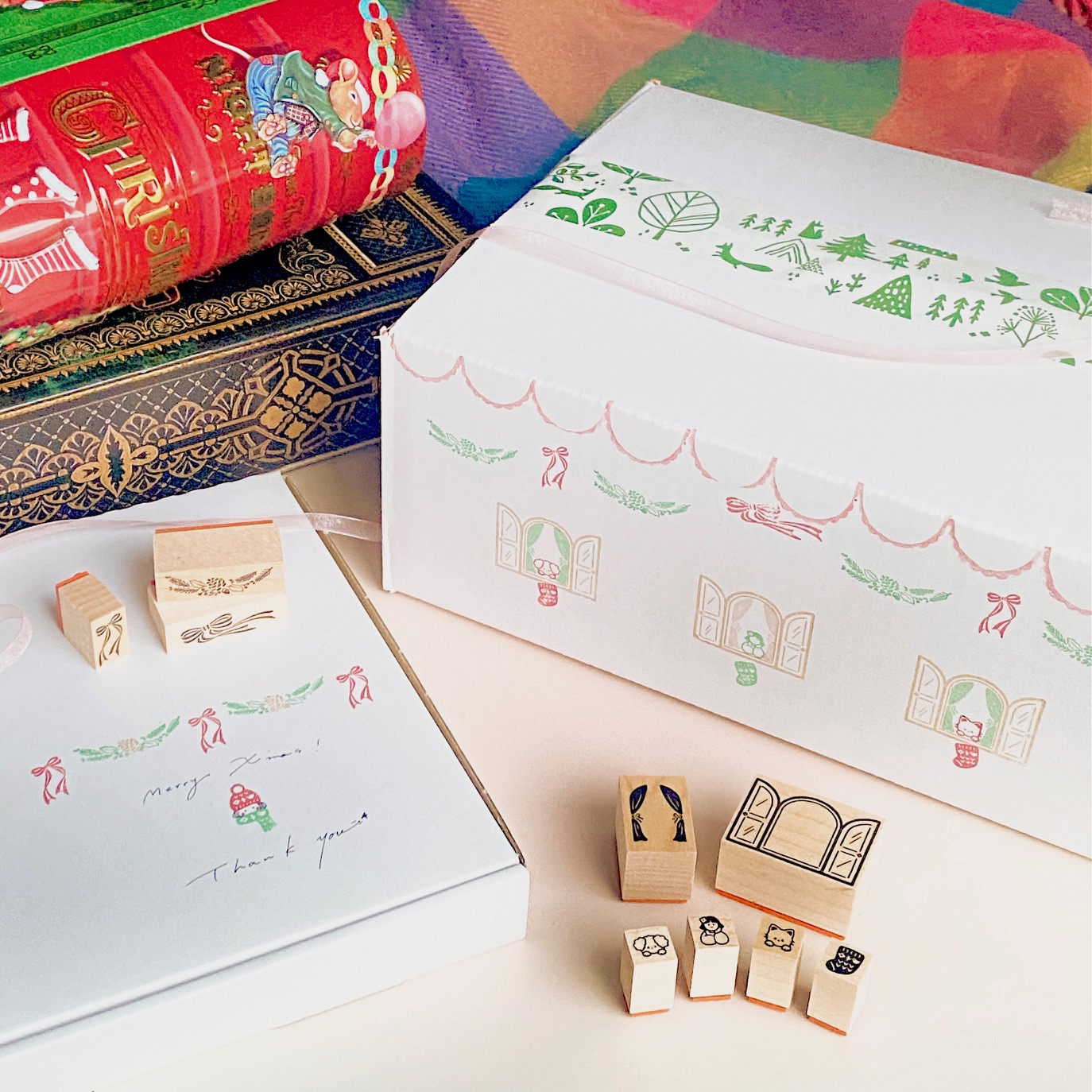 ツクルヒトタチ博~スタンプで彩るクリスマスとお正月~ 京都伊勢丹 Isetan とりどり工房 大貫かおり