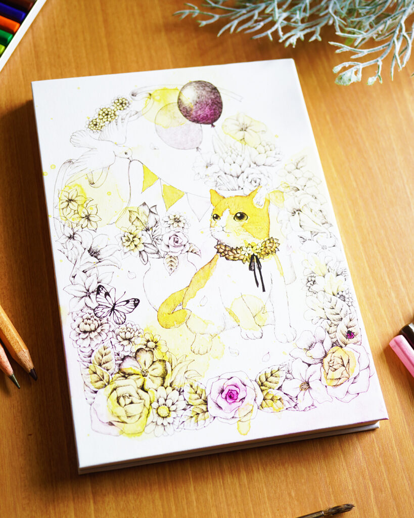 EGGNWORKS エッグンワークス アートノートブック ARTNOTEBOOK アーティストスケッチブック スケッチブック ニューTMKポスター厚口 梅田ロフト いいことある日 Ayana.O
