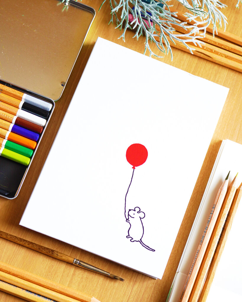 EGGNWORKS エッグンワークス アートノートブック ARTNOTEBOOK アーティストスケッチブック スケッチブック ニューTMKポスター厚口 梅田ロフト ブレーメン 風船ねずみ suzumura chicage