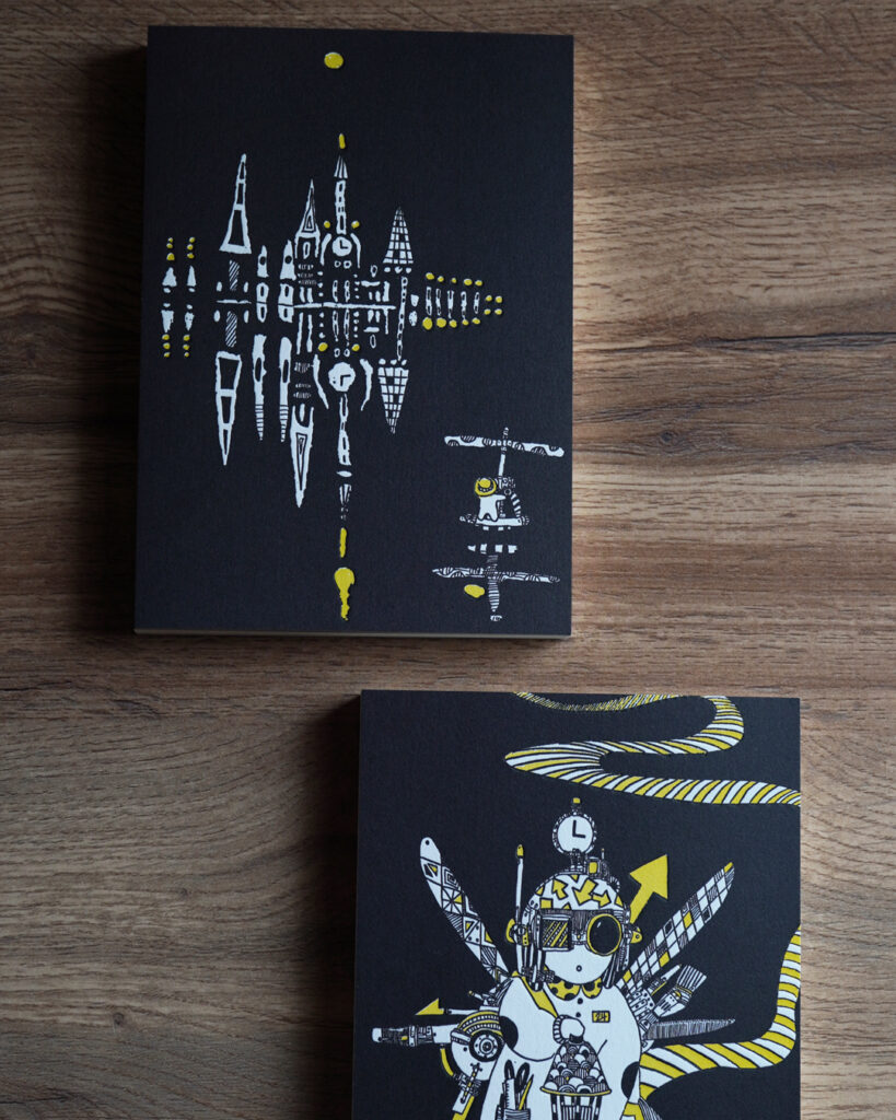 EGGNWORKS エッグンワークス アートノートブック ARTNOTEBOOK ドイツ装 コデックス装 活版印刷 letterpress ueno signpost