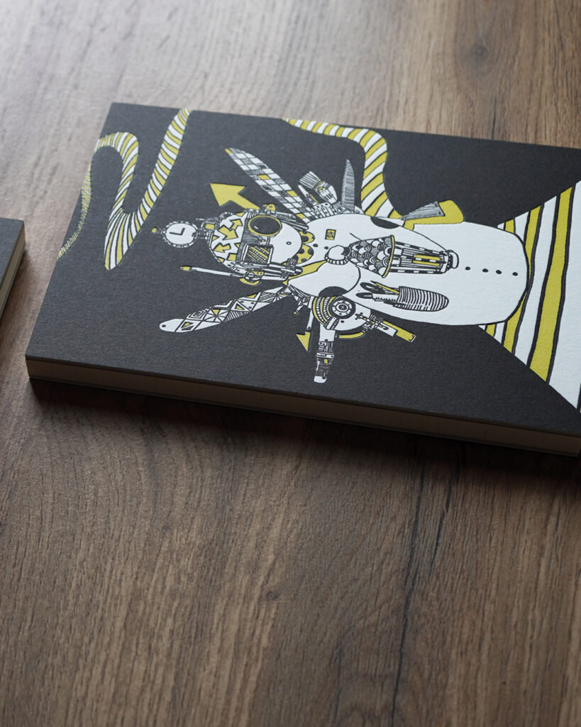EGGNWORKS エッグンワークス アートノートブック ARTNOTEBOOK ドイツ装 コデックス装 活版印刷 letterpress ueno signpost