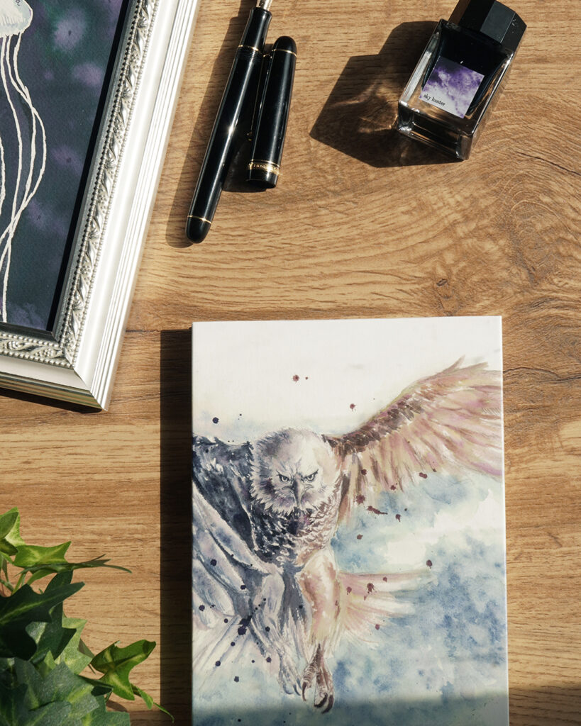 EGGNWORKS エッグンワークス アートノートブック ARTNOTEBOOK ドイツ装 コデックス装 Shirota 空の狩猟者 美術のいろ